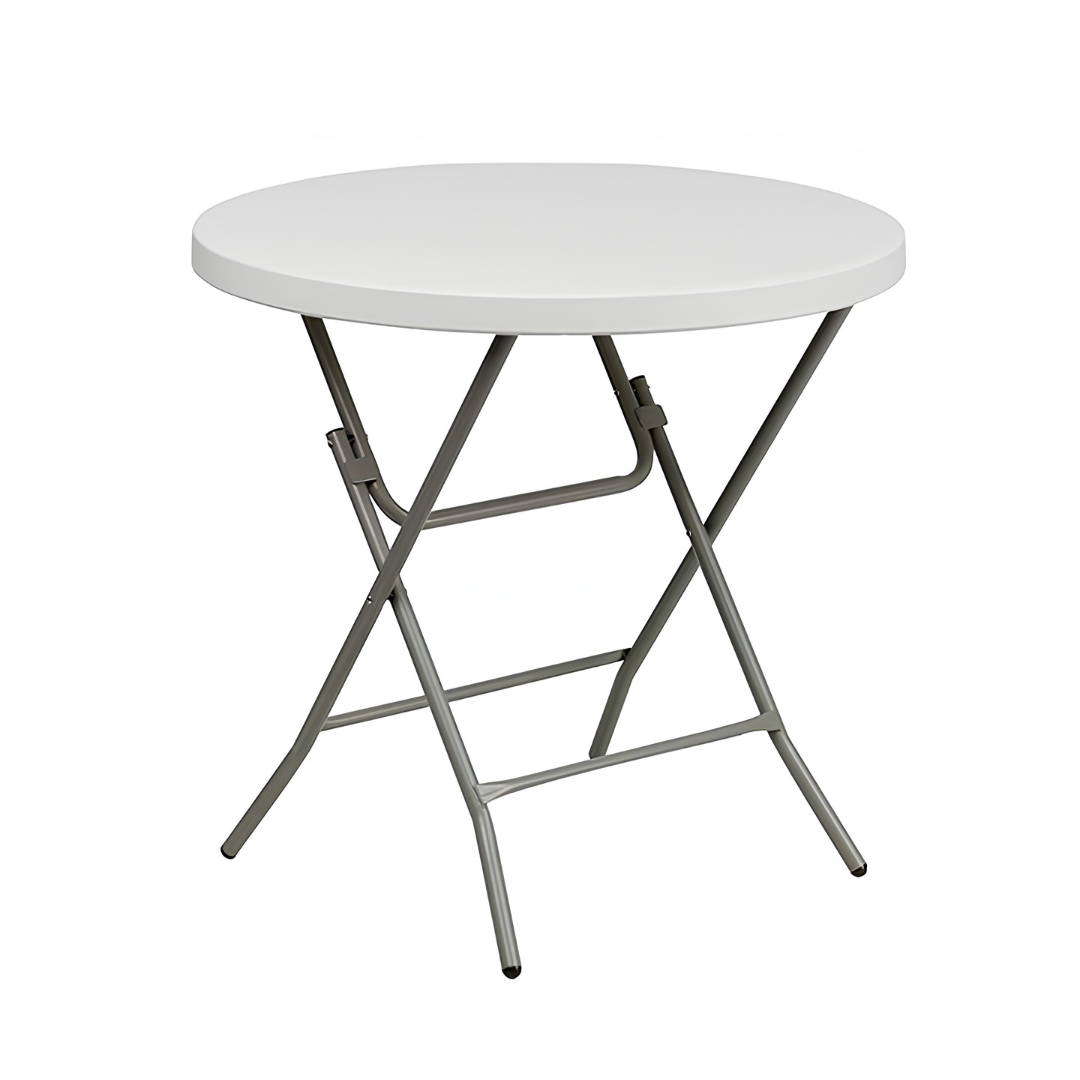 White Round Cafe Table
