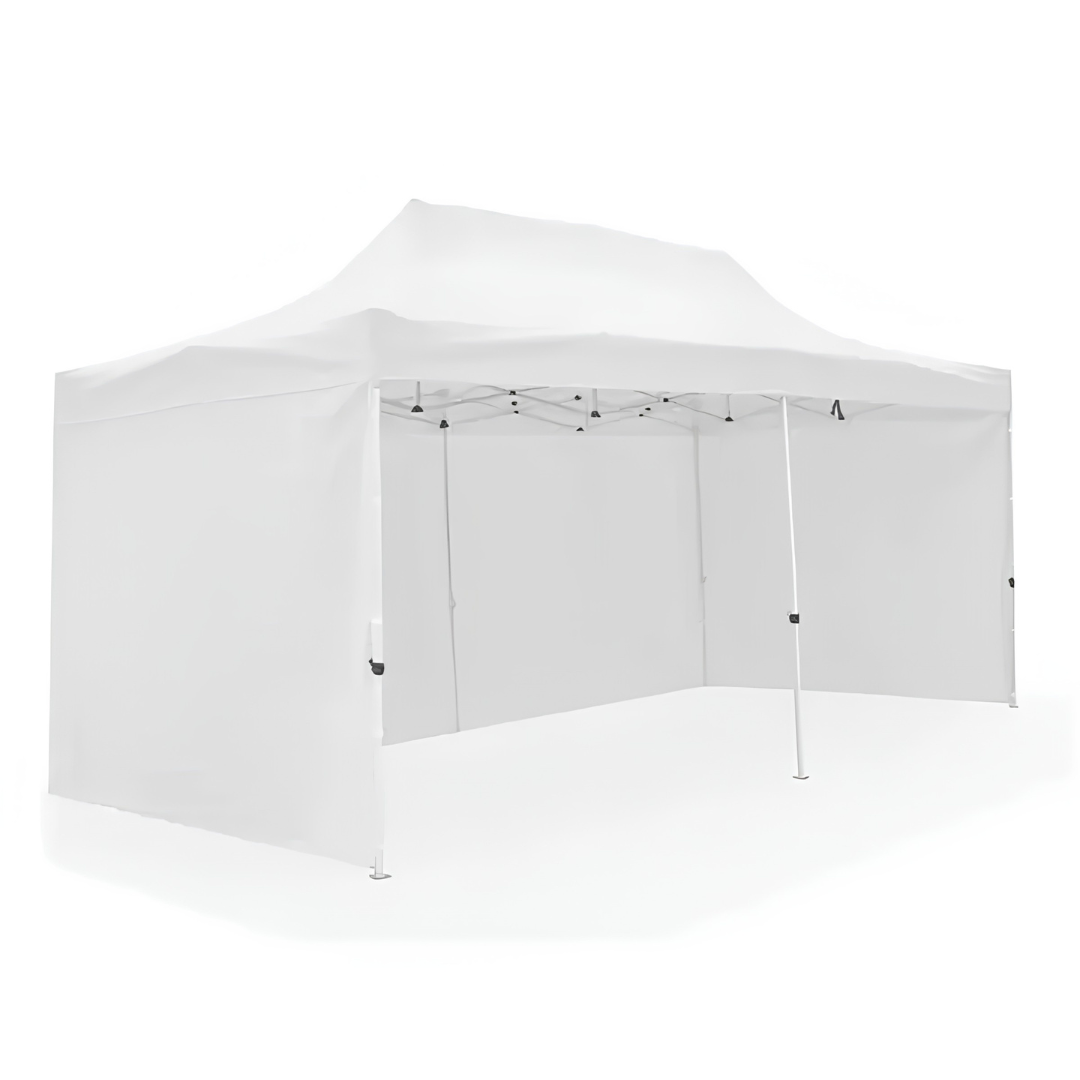 4x8m Pop Up Marquee, White Roof – Walls on 3 sides