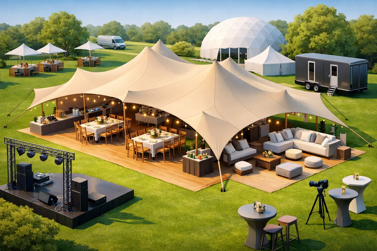 Stretch Tent Hire for Events That Need to Work